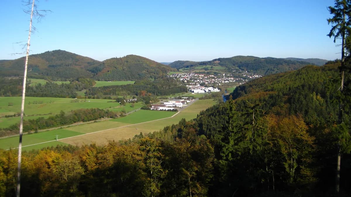 Stadtansicht von Hatzfeld (Eder)