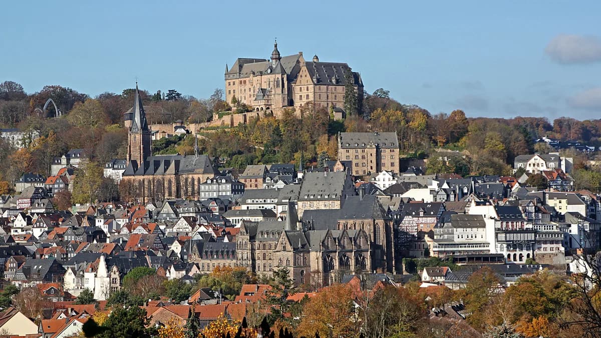 Stadtansicht von Marburg
